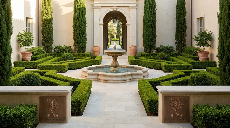 עיצוב חצר קלאסית מרשימה